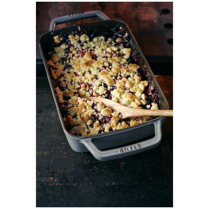 Cast Iron, 12-x 8-inch, Rectangular, Roasting Pan, Graphite Grey, large 3
