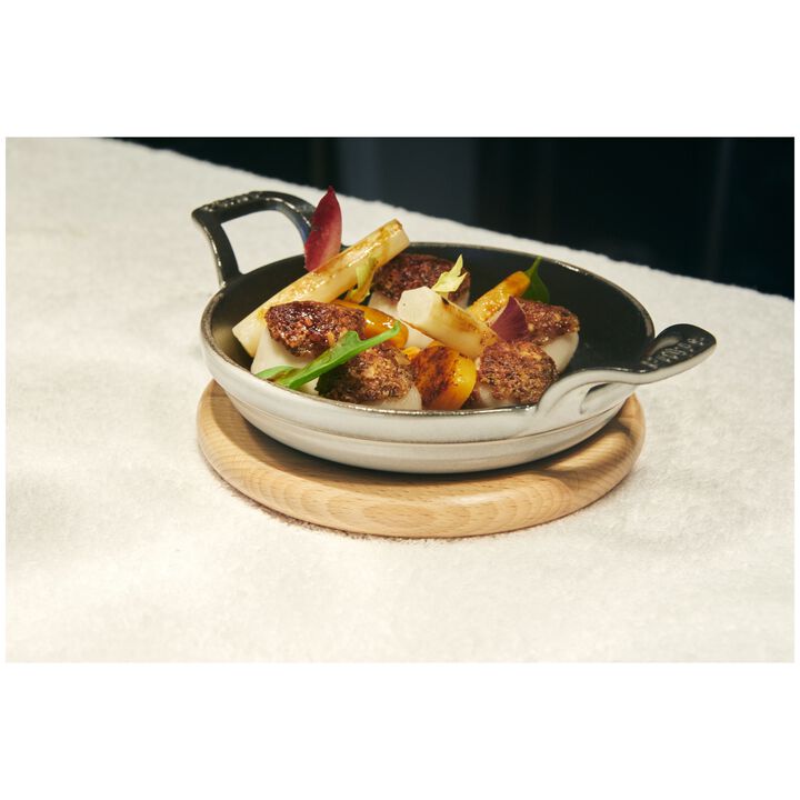 Cast Iron, 4.5-inch, Round, Mini Gratin Baking Dish, Graphite Grey, large 3