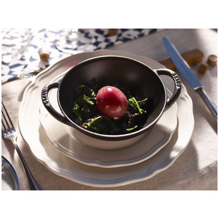 Cast Iron, 6.5-inch, Baby Wok, Black Matte, large 2
