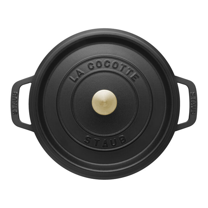 Cast Iron, 7 qt, Round, Dutch Oven, Black Matte, large 4