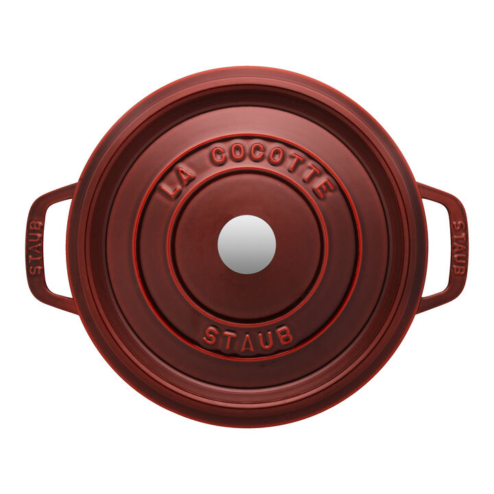 Cast Iron, 7 qt, Round, Dutch Oven, Grenadine, large 4