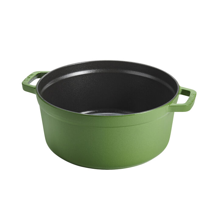 Cast Iron, 5.5 qt, Round, Cocotte, Pistachio, large 4