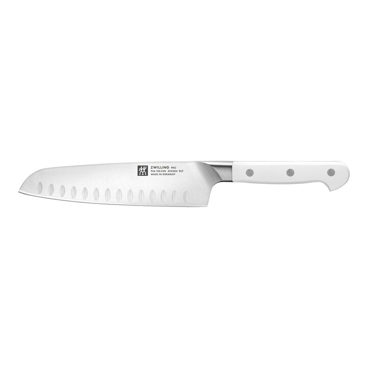 Pro le blanc, 7-inch, Hollow Edge Slim Santoku Knife, large 1