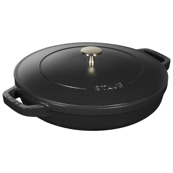 Cast Iron, 4-pc Stackable Set, Black Matte, Cast Iron , large 4