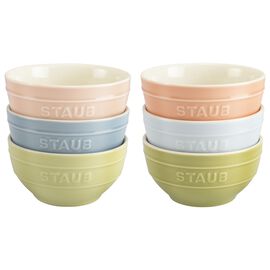 4.5-inch / 6-pc, Bowl set macaron, mixed colors