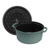 Cast Iron, 7 qt, Round, Dutch Oven, Eucalyptus, small 3