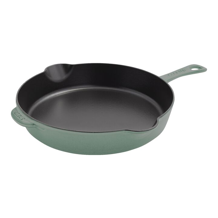 Cast Iron, 11-inch, Traditional Deep Skillet, Eucalyptus, large 1
