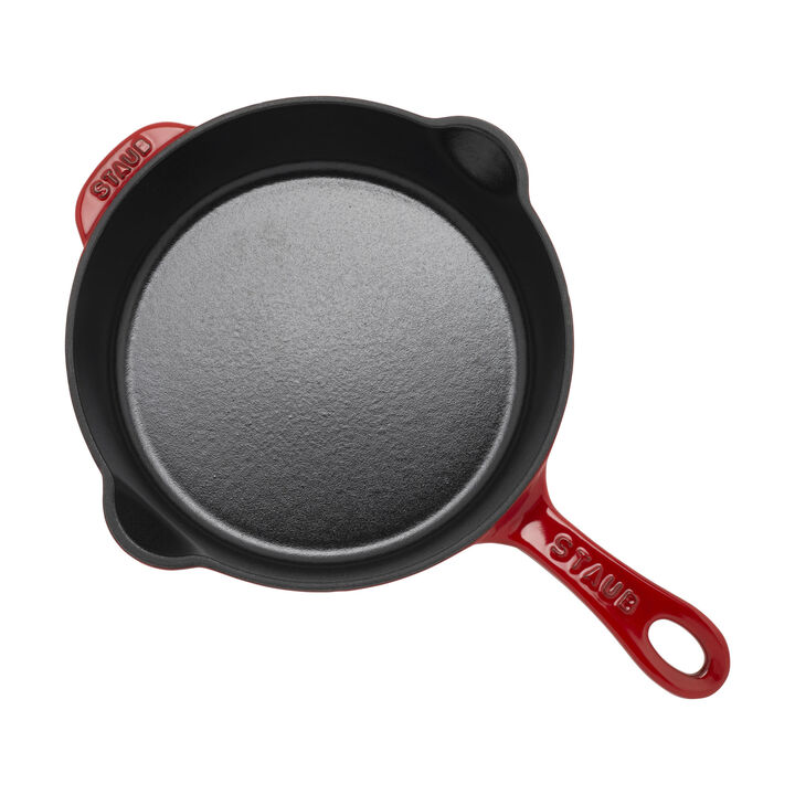 Cast Iron, 8.5-inch, Traditional Deep Skillet, Cherry, large 3
