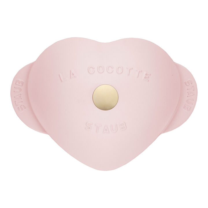 Cast Iron - Specialty Shaped Cocottes, 1.75 qt, Heart, Dutch Oven, Pink Peony, large 3