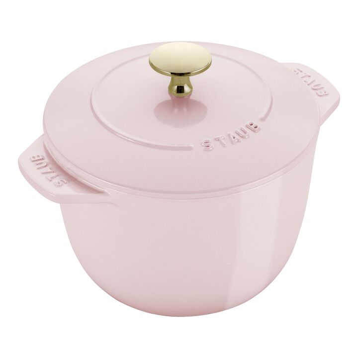 Cast Iron, 1.5 qt, Petite French Oven, Pink Peony, large 1