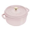 Cast Iron, 4 qt, Round, Dutch Oven, Pink Peony, small 1