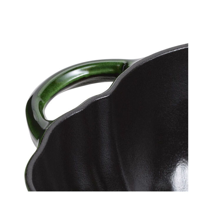 Cast Iron, 3.5 qt, Pumpkin, Dutch Oven With Stainless Steel Knob, Basil, large 4
