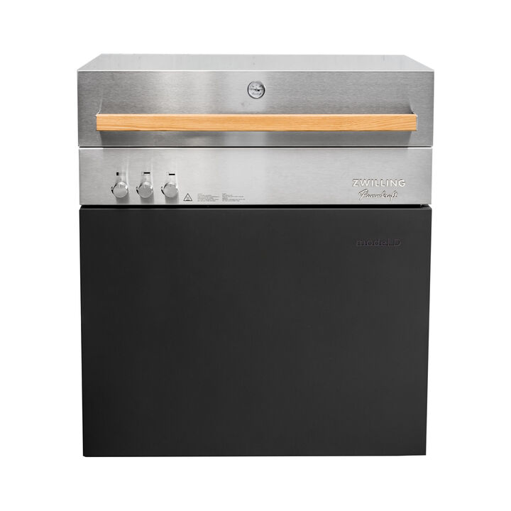 Flammkraft Model D, Propane gas grill, deep umbra, large 4