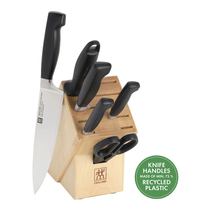 Four Star Eco, 7-pc, Knife block set, natural, large 1