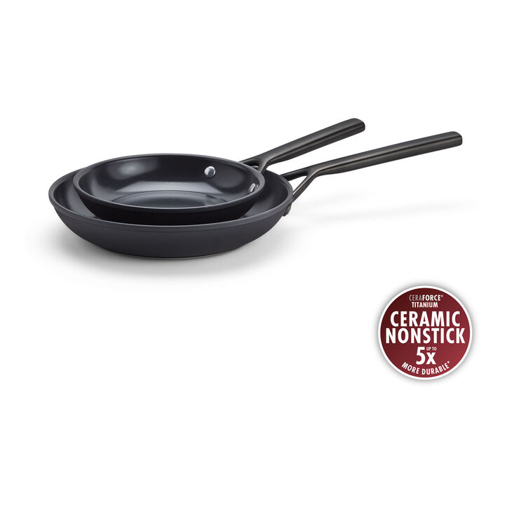 Milano, 2-pc, Aluminum, Non-stick, Frying Pan Set, large 1