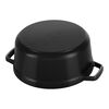Cast Iron, 7 qt, Round, Dutch Oven, Black Matte, small 6