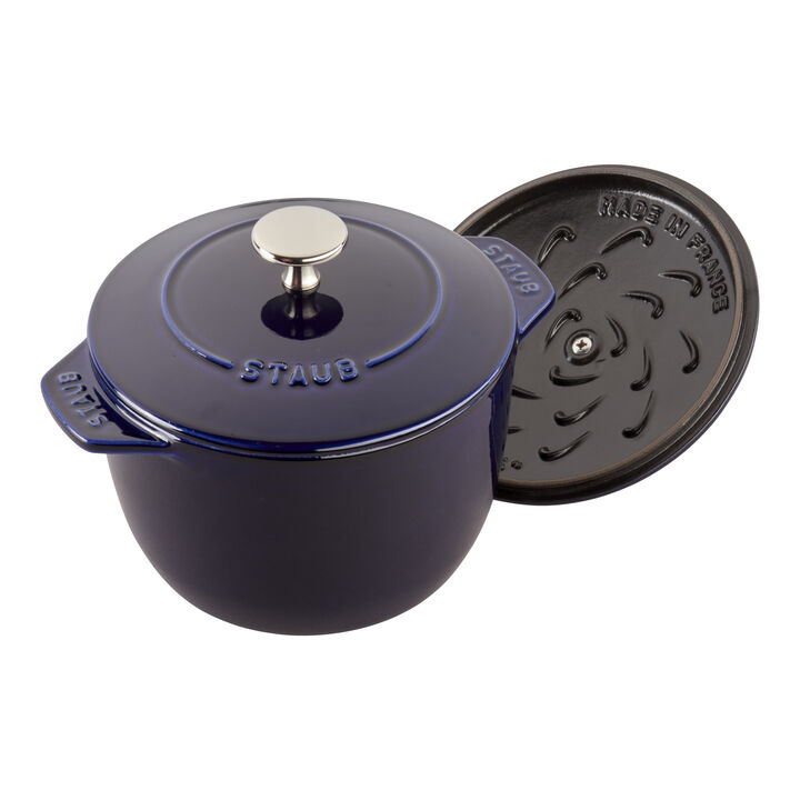 Cast Iron, 1.5 qt, Petite French Oven, dark blue, large 3