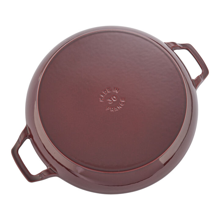Cast Iron, 3.5 qt, Braiser, Grenadine, large 4