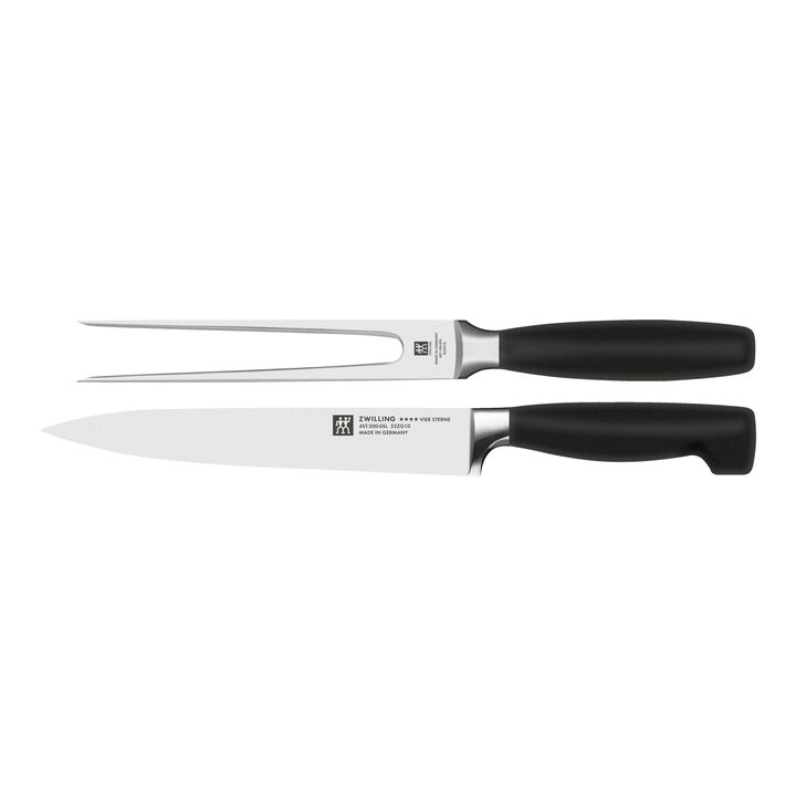 Four Star, 2-pc, Slicing/Carving Knife And Fork Set, large 1