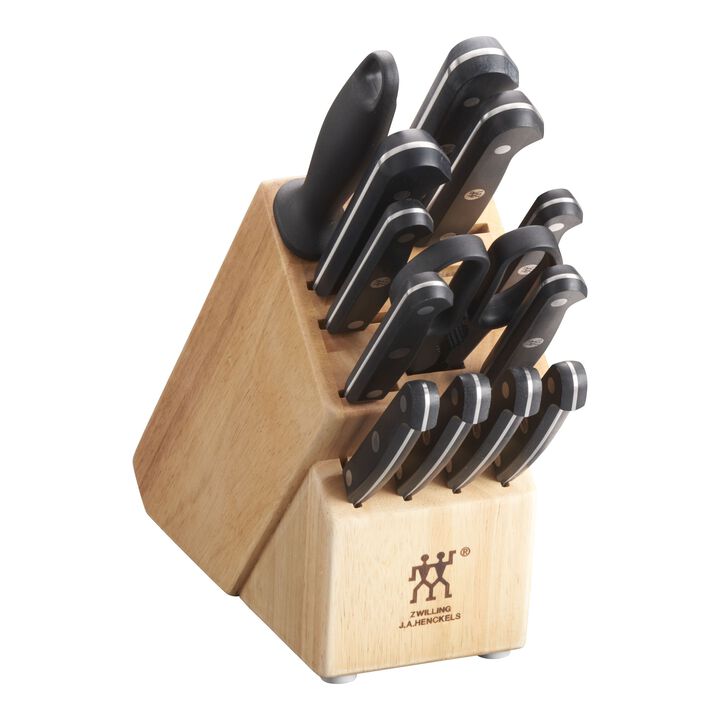 Gourmet, 14-pc, Knife block set, natural, large 1