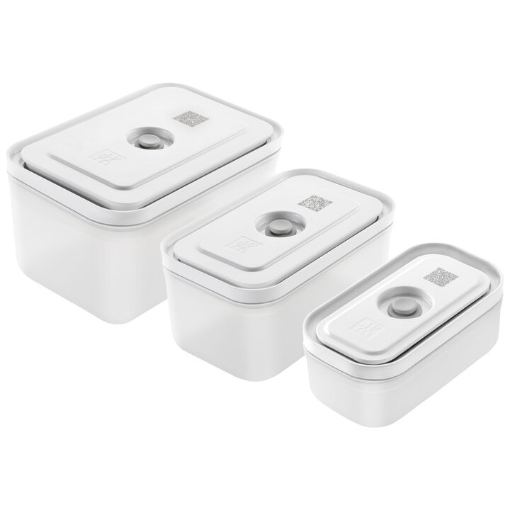Fresh & Save, S/M/L / 3-pc, Vacuum Container, Plastic, Semitransparent-grey, large 1