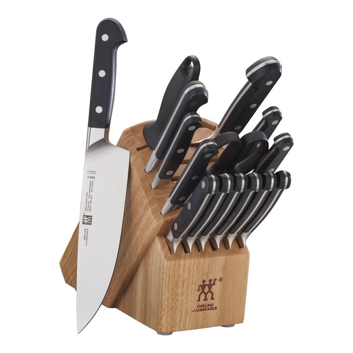 Pro, 16-pc, Knife block set, natural, large 1