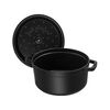 Cast Iron, 7 qt, Round, Dutch Oven, Black Matte, small 3