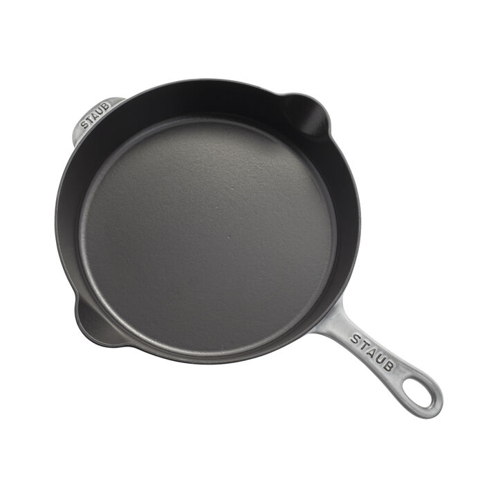 Cast Iron, 11-inch, Traditional Deep Skillet, Graphite Grey, large 4