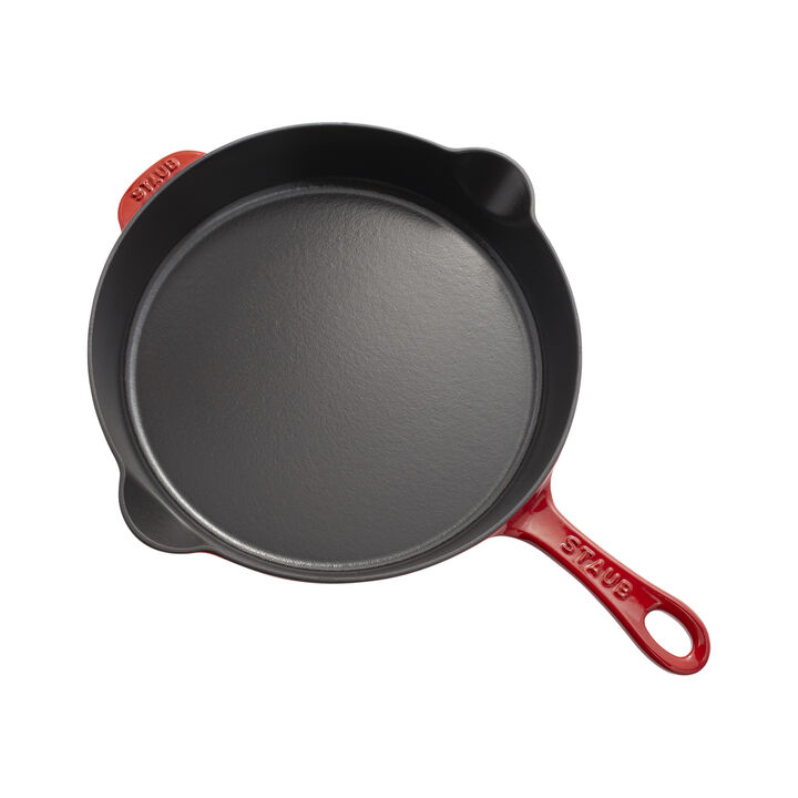 Cast Iron, 11-inch, Traditional Deep Skillet, Cherry, large 4
