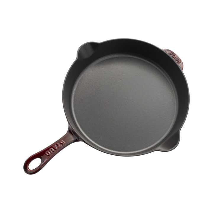 Cast Iron, 11-inch, Traditional Deep Skillet, Grenadine, large 3