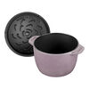 Cast Iron, 1.5 qt, Petite French Oven, Lilac, small 3