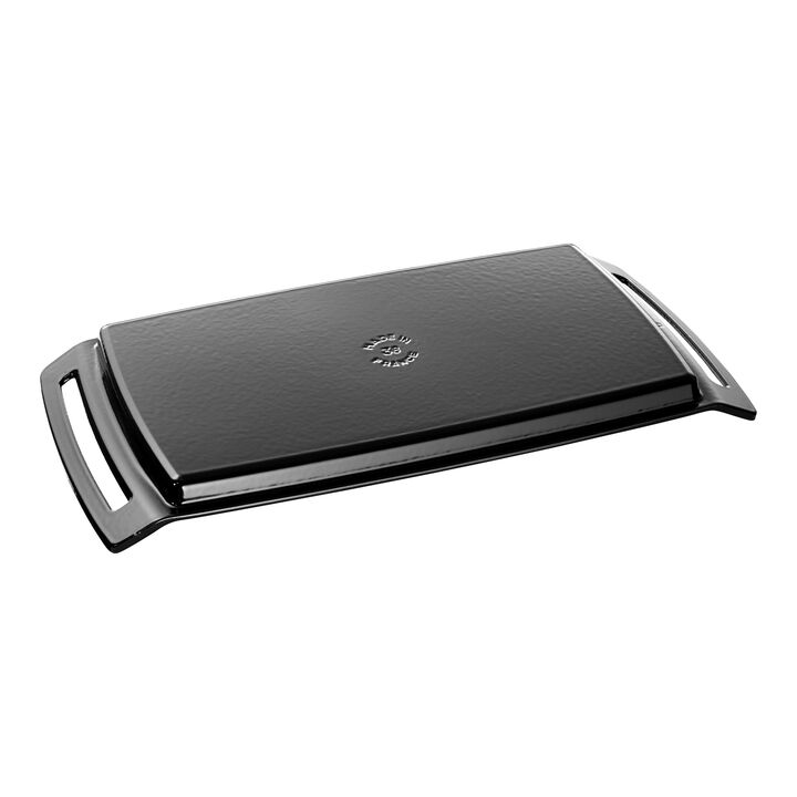 Cast Iron, 18.25 inch x 9.5-inch, Double Burner Griddle / Plancha, large 3