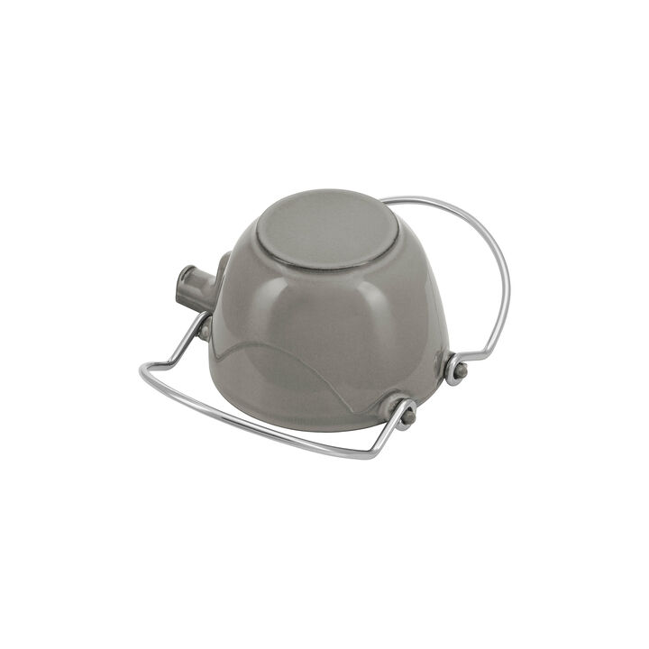 Cast Iron, 1.2 qt, Round, Tea Kettle, Graphite Grey, large 3