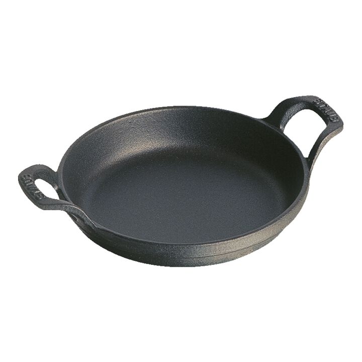 Cast Iron, 4.5-inch, Round, Mini Gratin Baking Dish, Black Matte, large 1