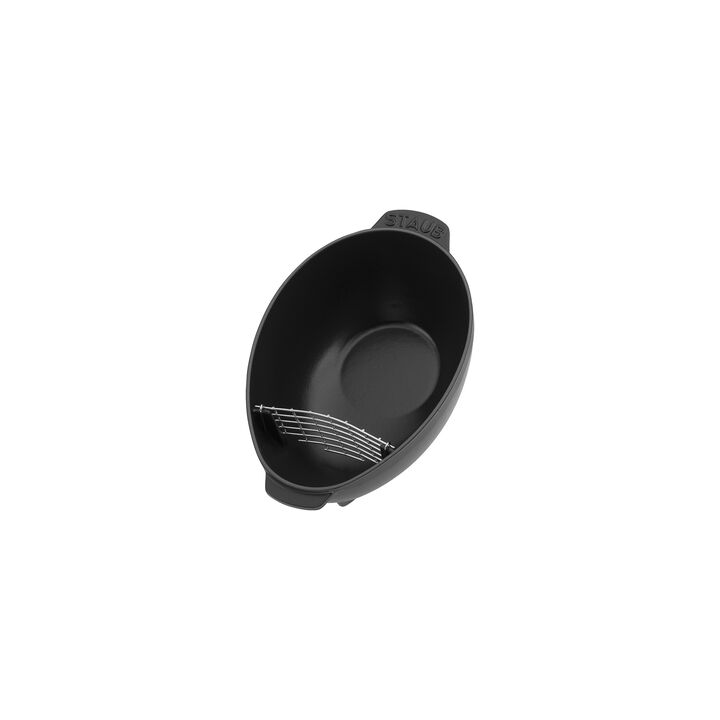 Cast Iron, 2 qt, Cast Iron, Mussel Pot, Black Matte, large 3