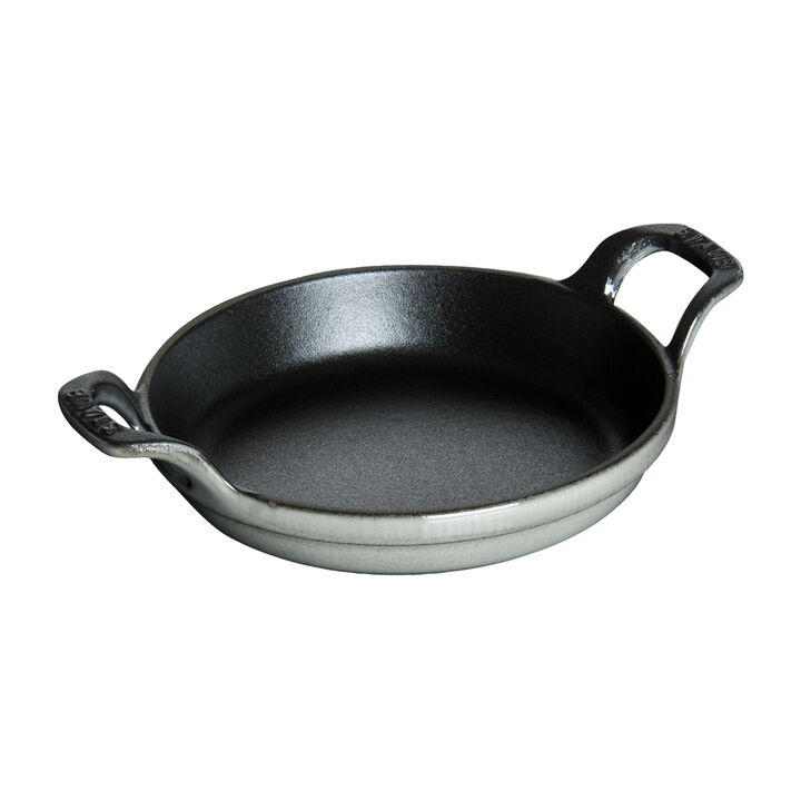 Cast Iron, 4.5-inch, Round, Mini Gratin Baking Dish, Graphite Grey, large 2