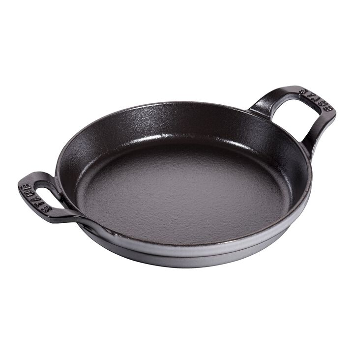 Cast Iron, 7.5-inch, Round, Gratin Baking Dish, Graphite Grey, large 1