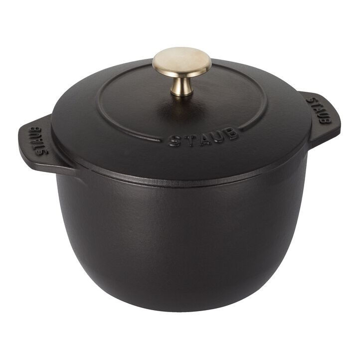 Cast Iron, 1.5 qt, Petite French Oven, black matte, large 1