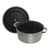 Cast Iron, 4 qt, Round, Dutch Oven, Graphite Grey, small 9