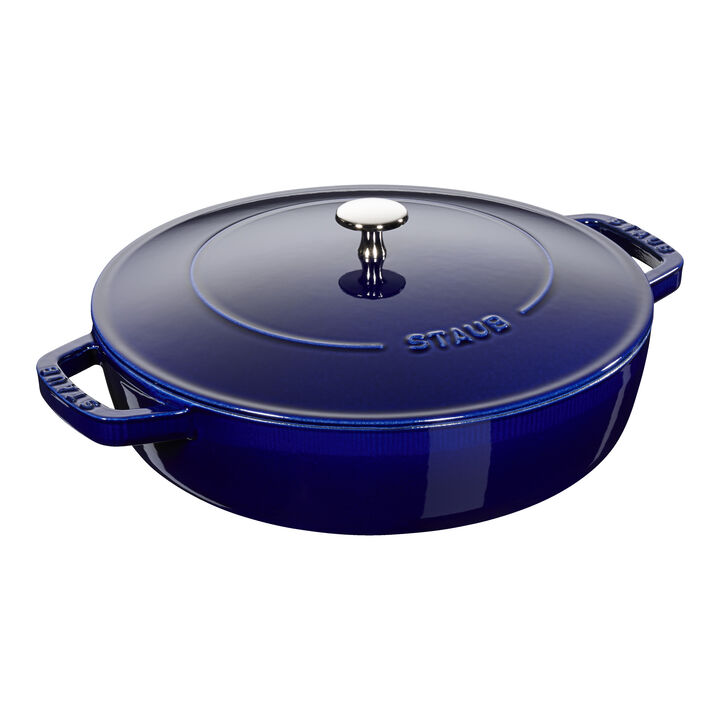 x Smitten Kitchen - Cast Iron, 4 qt, Braiser With Lid, Dark Blue, large 1