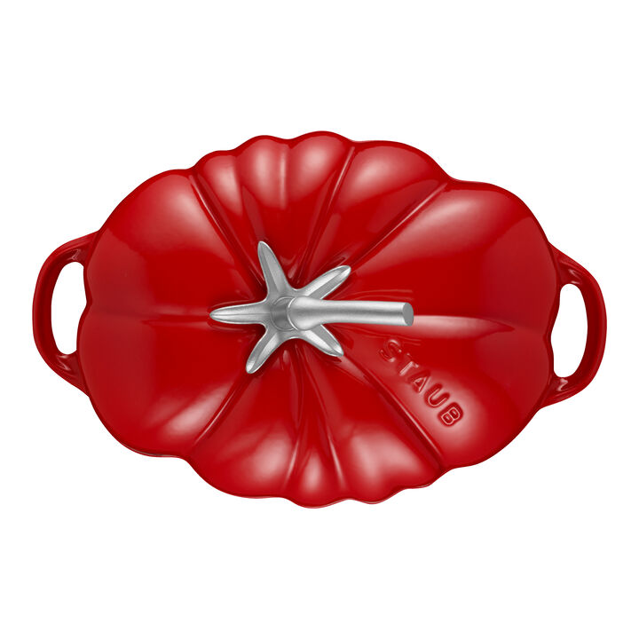 Cast Iron, 3 qt, Tomato, Dutch Oven, Cherry, large 3
