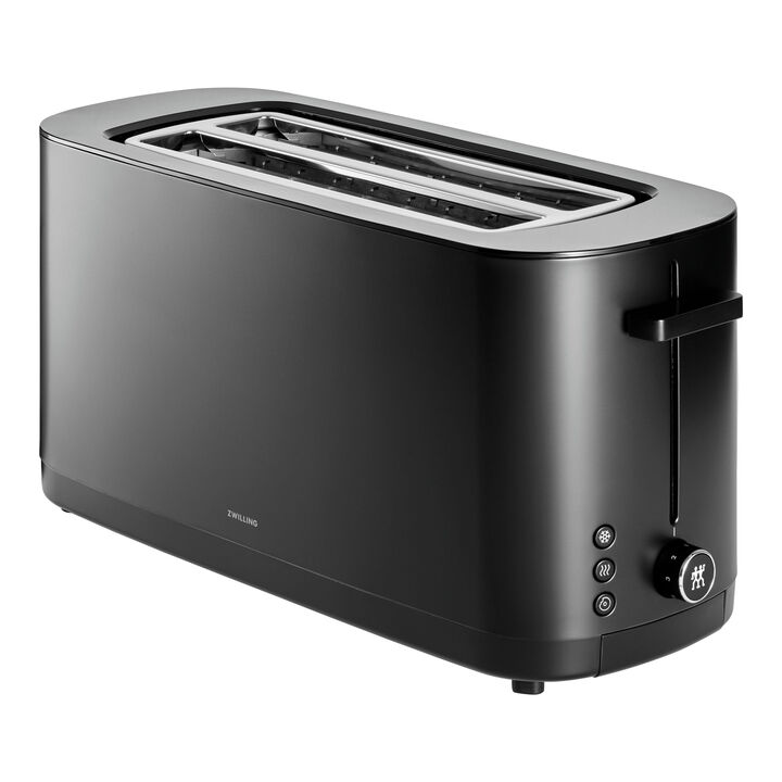 Enfinigy, 2 Long Slots Toaster, Black Matte, large 1