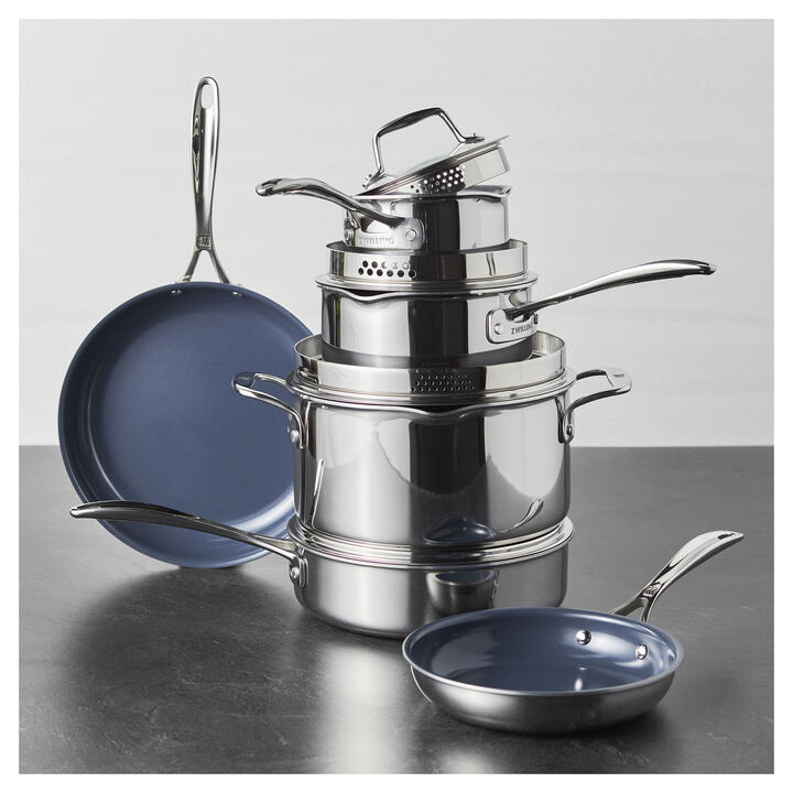 Clad CFX, 10-pc, Non-stick, Stainless Steel Ceramic Cookware Set , large 4