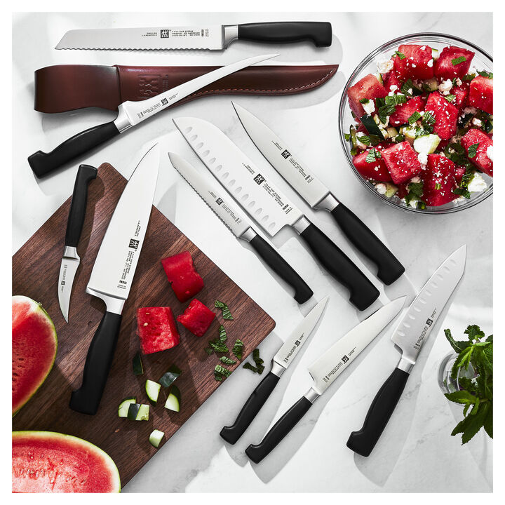 Four Star, Rocking Santoku Knife 7 inch, hollow edge, large 2
