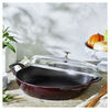 Cast Iron, 3.5 qt, Braiser With Glass Lid, Grenadine, small 2