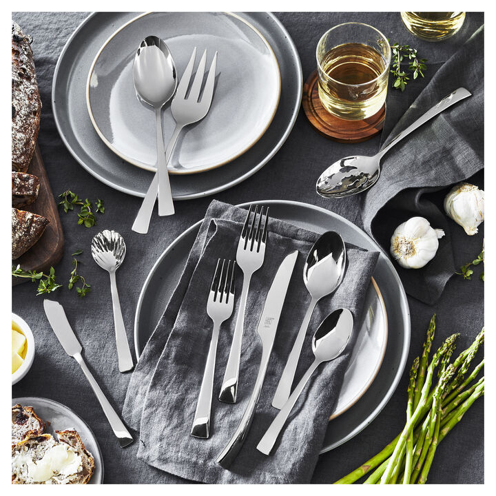 Bellasera (polished), 45-pc Flatware Set, 18/10 Stainless Steel, large 2