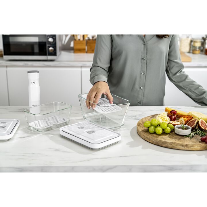 Fresh & Save, Drip tray set for glass containers, M/L / 2-pc, large 3