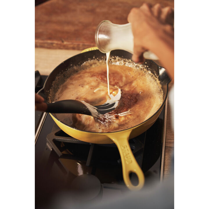 Cast Iron, 11-inch, Traditional Deep Skillet, Citron, large 2
