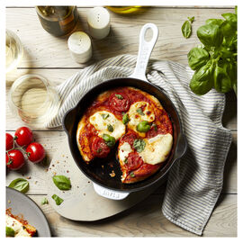 8.5-inch, Traditional Deep Skillet, Pure-white