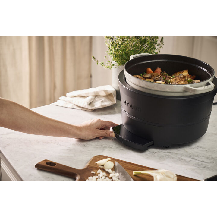 Cast Iron - Accessories, Precision Induction Multi Cooker, black matte, large 2